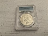 1922 Peace Dollar - PCGS AU58 Graded