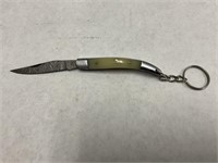 Key Chain Pocket Knife D-2 Steel Blade 5 1/2” Open