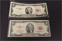 1953A Red Seal $2 Bills