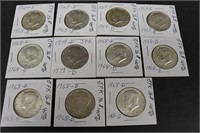 1968-D Silver Clad Kennedy Half Dollars