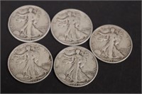 1943-S Silver Walking Liberty Half Dollars