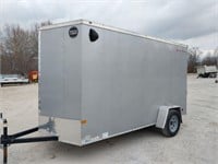 TITLED 2021 6X12 Wells CArgo EnClosed Trailer