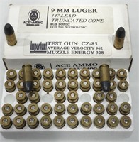 50 Rounds 9mm Ammo Subsonic LTC 147gr