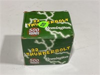 500 rounds of Remington 22 thunderbolt high