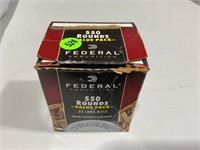 550 rounds of federal ammunition, 22 long rifle,