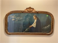 Framed picture of Jesus and two crosses