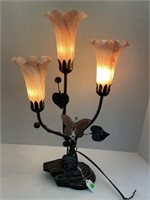Dale Tiffany hand rolled glass lamp with