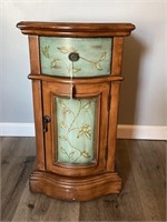 Ornate lampstand with drawer and storage and