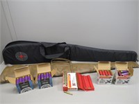 Assorted Ammunition and (2) Soft Sided Long Gun