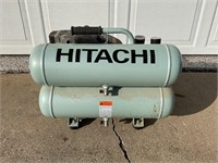 Hitachi, portable job site air compressor