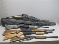 (2) Soft Sided Long Gun Cases, (4) Air Rifles and