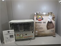 Kero-Sun Portable Kerosene Heater and a Rhino 50