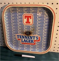 TENNENTS LAGER METAL SERVING TRAY