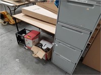 3 Part Rolls Cable & 4 Drawer Filing Cabinet