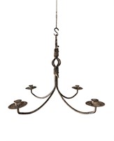 Painted Iron Candle Chandelier