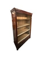 Carved Wooden Book Case w/Drawer