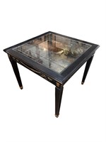 Ornate Glass Top Table