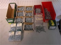 mostly self tapping screws, red trays