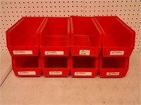 6 red trays