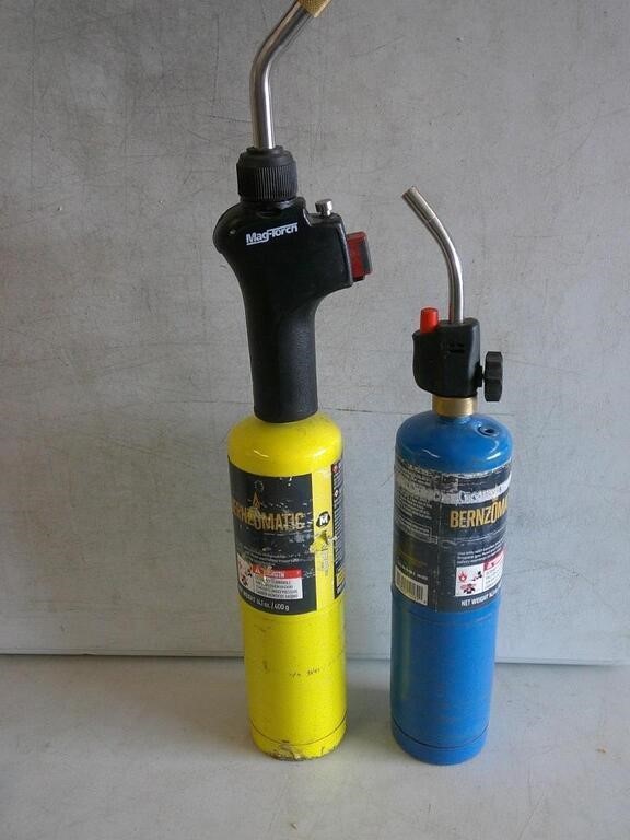 two propane torches