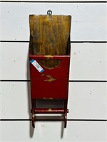 Early Painted Wooden Caddy