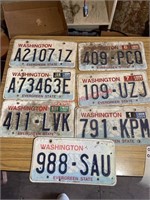 Lot of 7 Washington plates  (Con1)