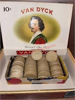 Vintage clay poker chips  (Con1)