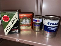 4 vintage tins  (con1)