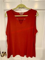 SJS Womens Red Tank Size 1X (Madison)