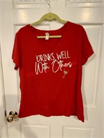 Drinks Well With Others Women’s Tee Size XXL