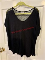 Home Girl Society Black Blouse Size XL (Madison)