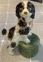 Large Vintage Ceramic Staffordshire Dog Figurine