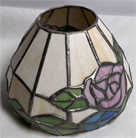Vintage Leaded Glass Lamp Shade