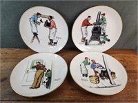 Gorham Norman Rockwell Plates '79 Four Seasons