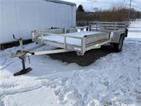 2018 VJ Aluminum 12 Ft S/A Utility Trailer 5LEB1UD