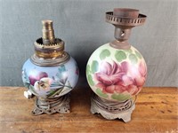 Hand Painted Electrified Oil Lamps Hirricane