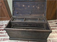 Antique Carpenter Chest, With 3 Drawers, 5 Bays,