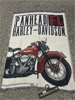 Harley Davidson Woven Tapestry Throw