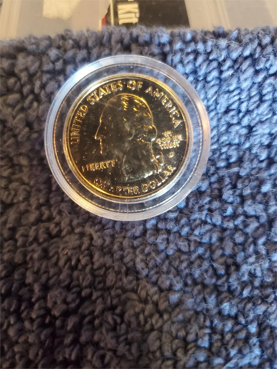2002 Indiana State Quarter Gold Plated