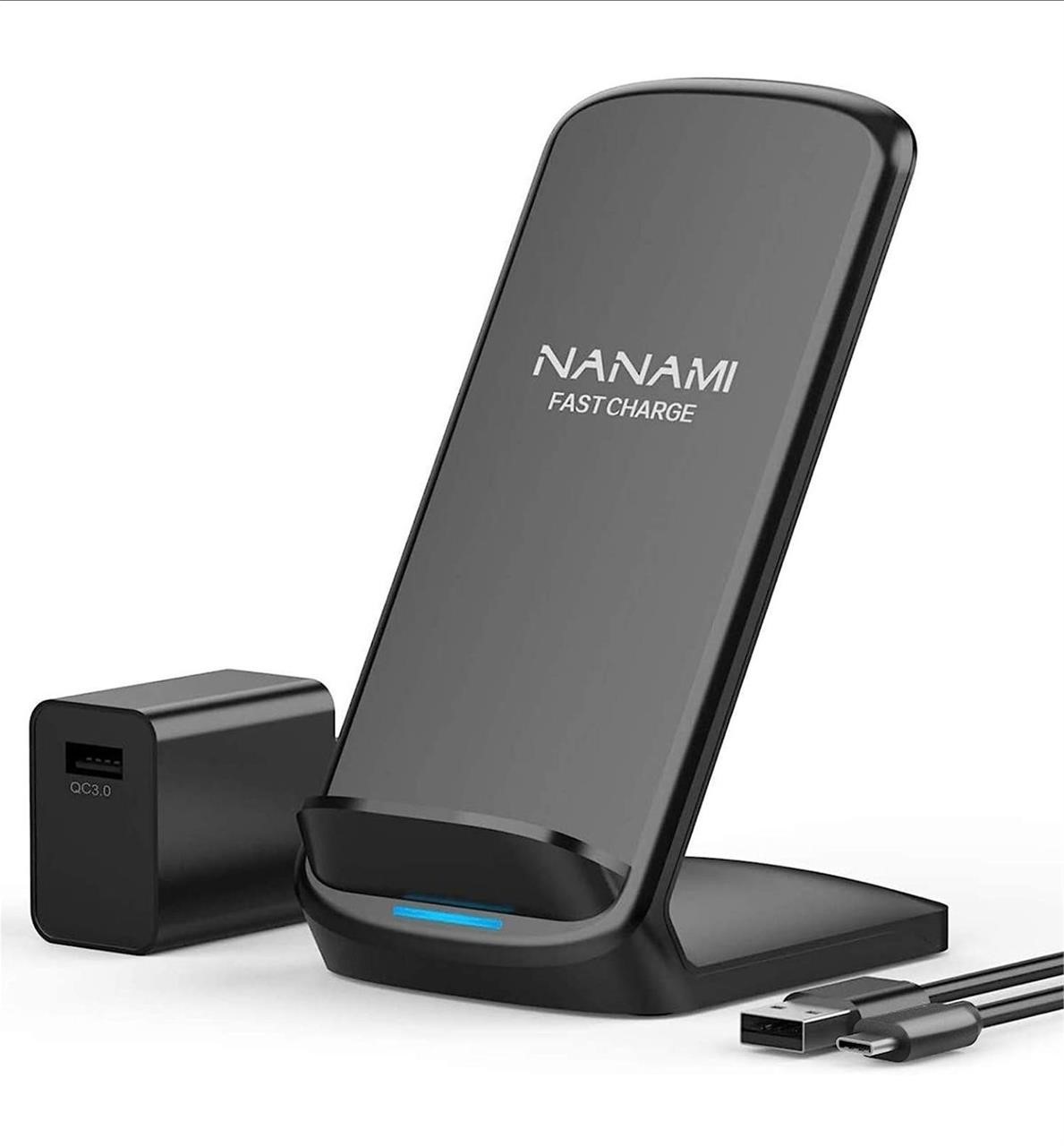 ($36) Fast Wireless Charger, NANAMI 15W Max Qi