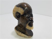 African Art Soap Stone Head Carving Bust A922