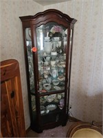 Lighted Curved Glass Display Cabinets ( no