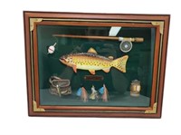 Rainbow Trout Wooden Fishing Themed Wall Art W149