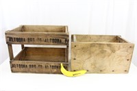 2 Antique Wooden Shipping Crates, Altoona, PA