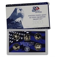 2003 United States Mint Proof Quarters 5 pc set