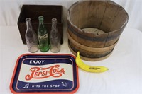 Barrel & Gold Medal Boxes, Old SC/Coke Bottles+