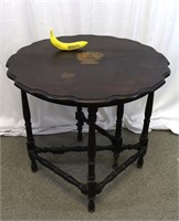 Antique Hand-Painted Gate Leg Table