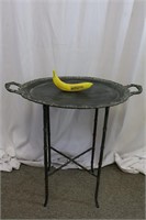 Wrought Iron Tray & Stand