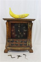 Antique New Haven Mission Oak Mantel Clock
