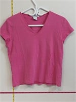 In Stiches Pink Tee (L)